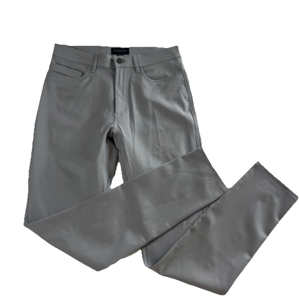 Unbound Merino Relaxed Slim Fit Pants Size 28x 30 Gray Merino Wool Stretch Lux